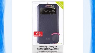 Puro View Slim Essential - Funda con ventana para Samsung Galaxy S4 color azul