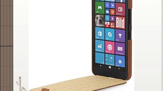 StilGut UltraSlim Case Funda de piel auténtica para el Microsoft Lumia 640 XL / 640 XL Dual