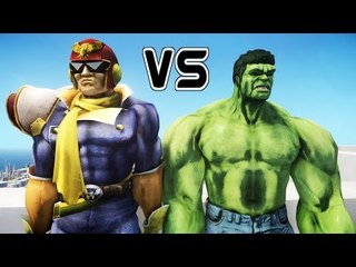 HULK VS CAPTAIN FALCON - Super Smash Bros Brawl