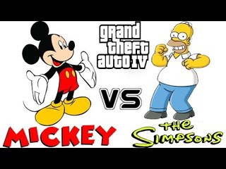 MICKEY MOUSE VS HOMER SIMPSON