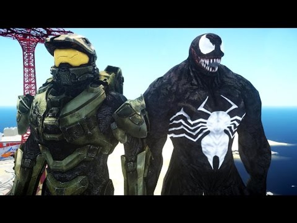 HALO MASTER CHIEF VS VENOM - EPIC BATTLE
