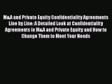 [PDF Download] M&A and Private Equity Confidentiality Agreements Line by Line: A Detailed Look