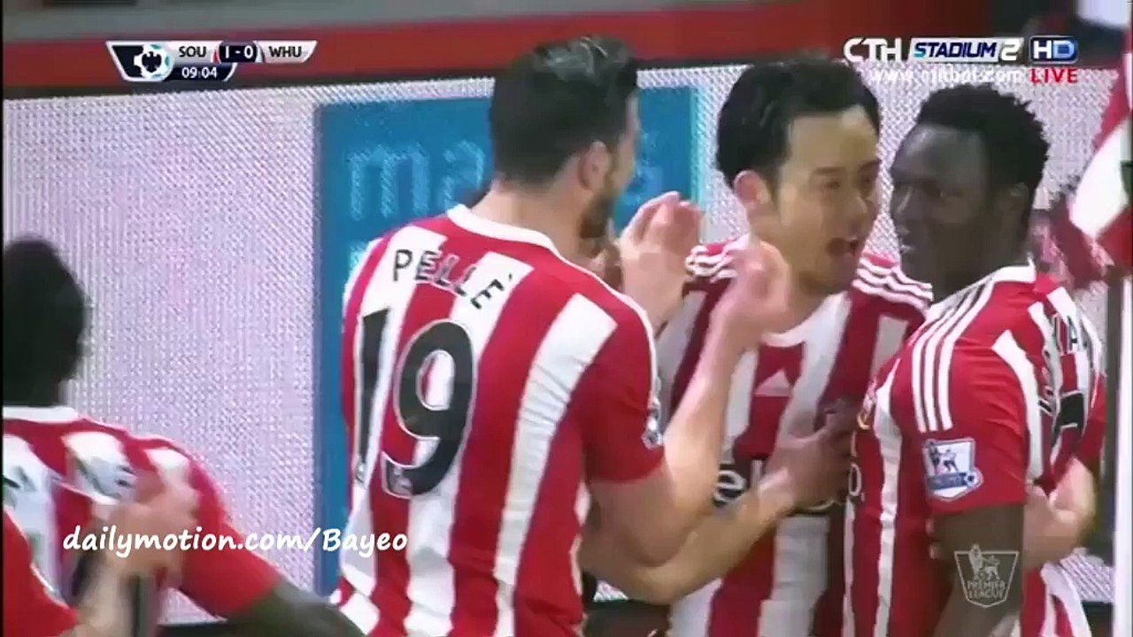 Maya Yoshida Goal HD - Southampton 1-0 West Ham - 06-02-2016