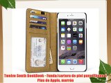 Twelve South BookBook - Funda/cartera de piel para iPhone 6 Plus de Apple marrón