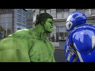 HULK VS IRON MAN (MARK XXX BLUE STEEL) - EPIC BATTLE
