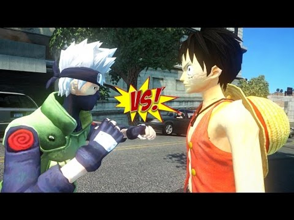 LUFFY VS KAKASHI - ONE PIECE FIGHT NARUTO