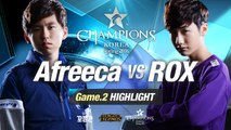 [H/L 2016.02.04] Afreeca vs ROX Game 2 - RO1 l 롯데 꼬깔콘 LoL Champions Korea Spring 2016