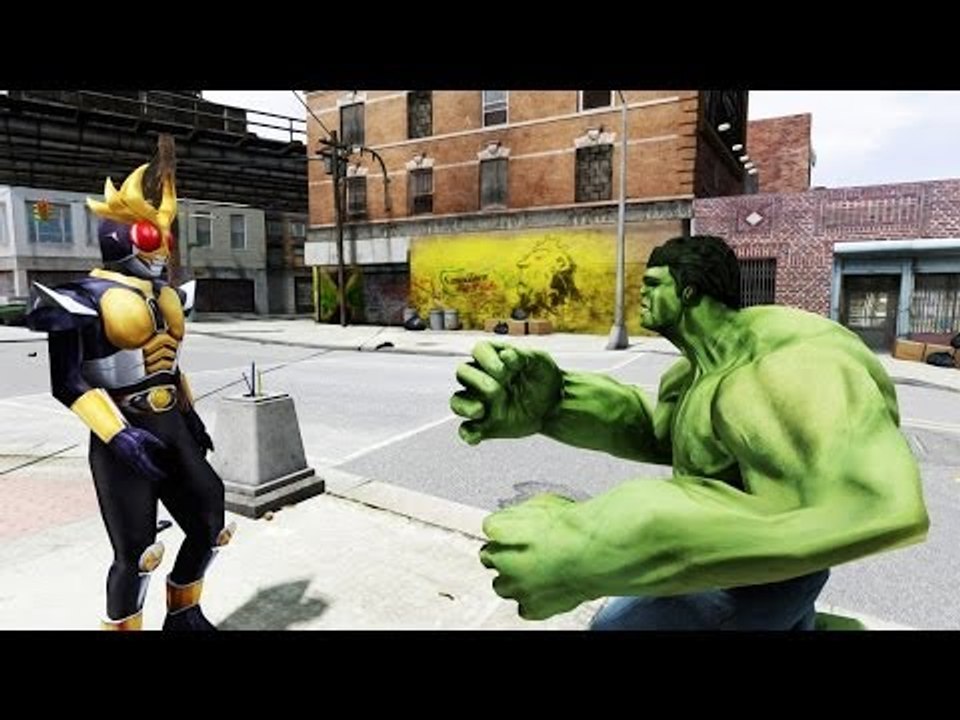 KAMEN RIDER AGITO VS THE INCREDIBLE HULK - EPIC BATTLE - GTA IV