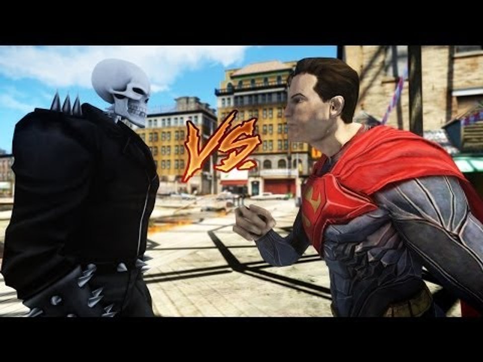 GHOST RIDER VS SUPERMAN - GREAT BATTLE - GTA IV
