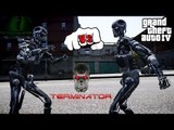 T-600 VS T-800 | TERMINATOR FIGHT | GTA IV