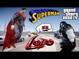 SUPERMAN VS LOBO - EPIC BATTLE - GRAND THEFT AUTO