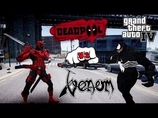 DEADPOOL VS VENOM - EPIC BATTLE - GTA 4