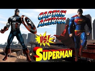 SUPERMAN VS CAPTAIN AMERICA - EPIC SUPERHEROES BATTLE - GTA IV