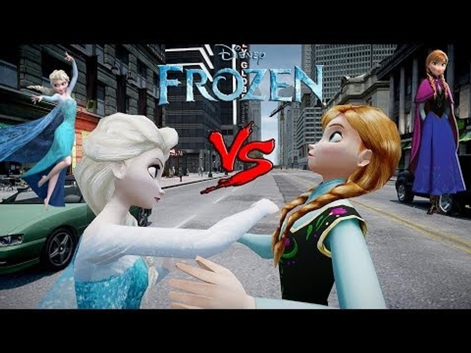 Anna vs Elsa - (Frozen) Arendelle - Epic Princesses Fight - video ...