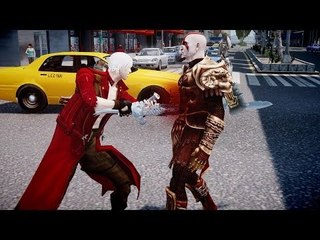 Dante VS Kratos - Devil May Cry VS God of War - Grand Theft Auto