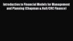 Introduction to Financial Models for Management and Planning (Chapman & Hall/CRC Finance)