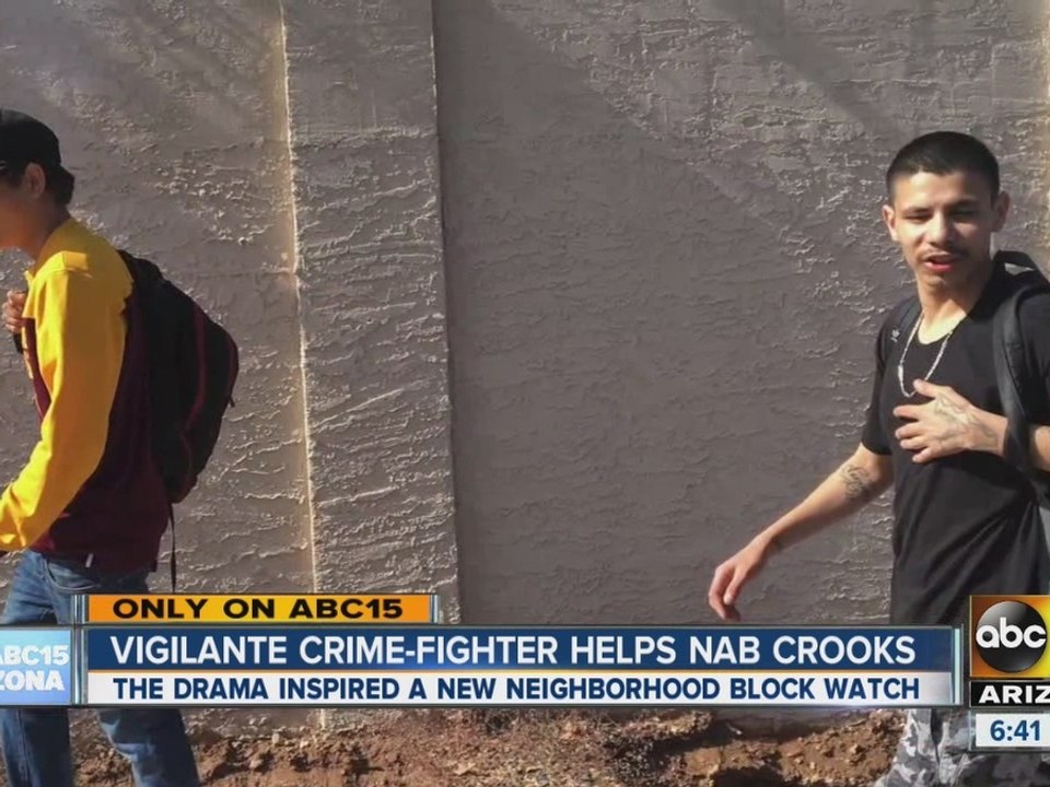 Vigilante crime-fighter helps nab crooks