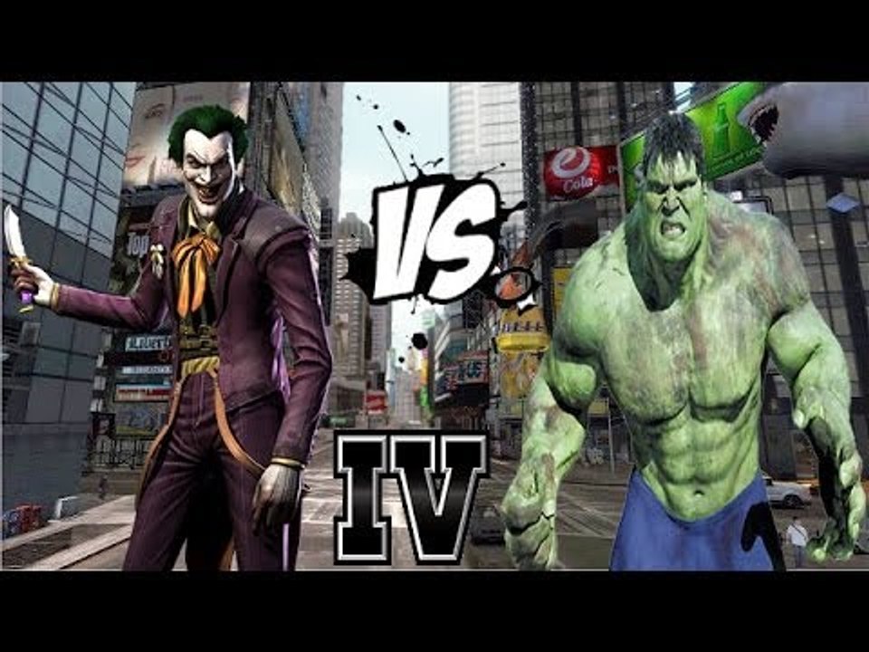 INJUSTICE JOKER VS THE INCREDIBLE HULK - EPIC BATTLE - GTA 4