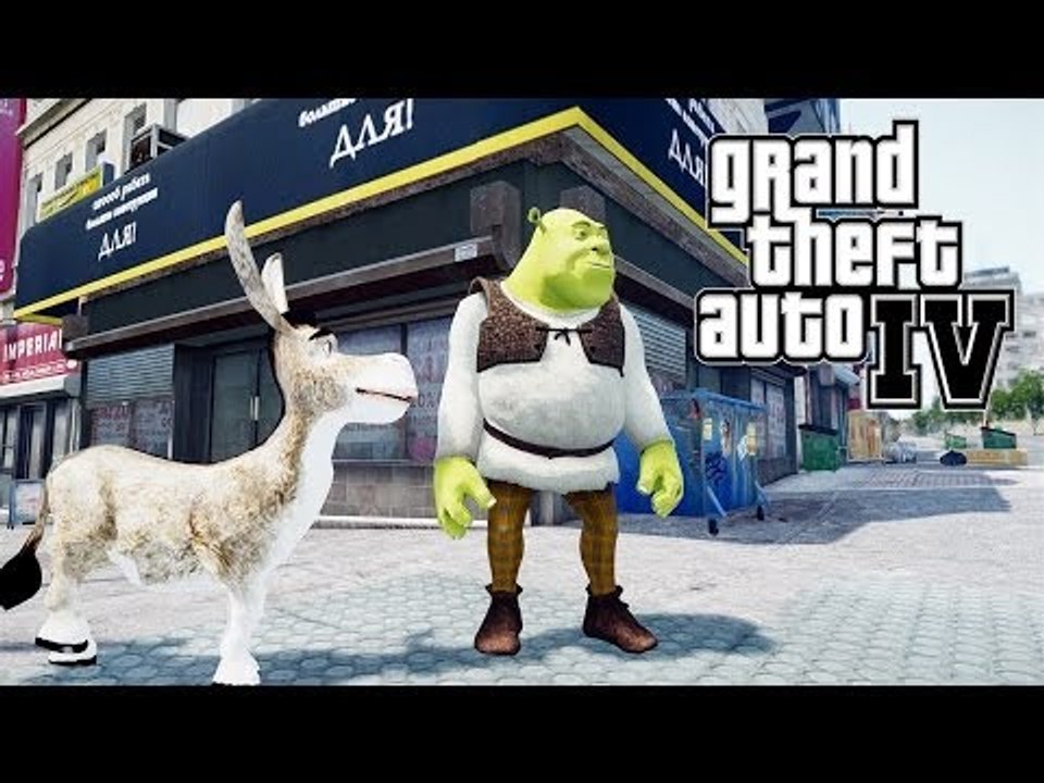 GTA IV: SHREK AND DONKEY