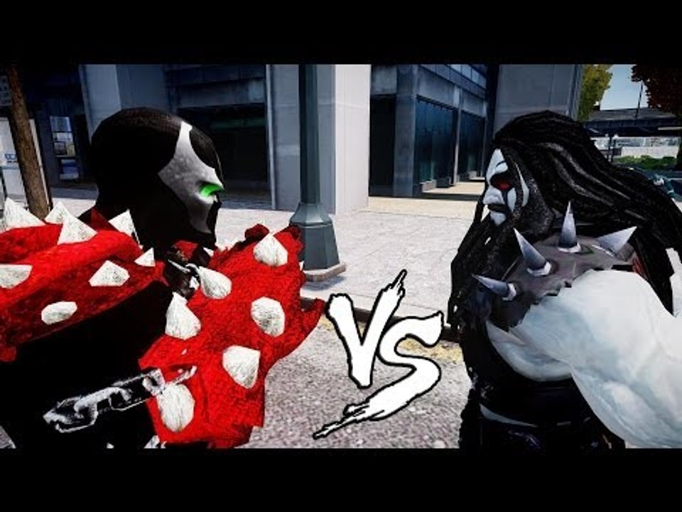 SPAWN VS LOBO - BLOODY FIGHT - GRAND THEFT AUTO