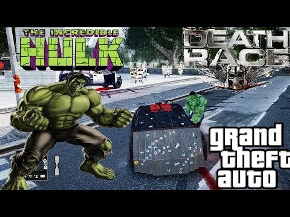 GTA IV: Death Race vs HULK | DEATH RACE CAR BATTLE THE INCREDIBLE HULK