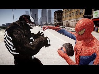 Amazing Spiderman vs Venom - Great Battle - Grand Theft Auto