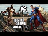 IRON MAN VS SUPERMAN - EPIC BATTLE - GRAND THEFT AUTO