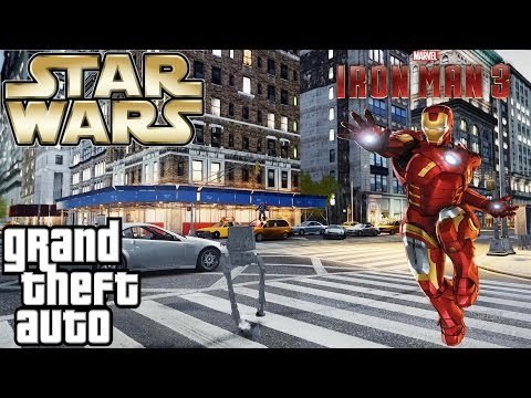 GTA 4: BABY WALKERS ( STAR WARS) VS IRON MAN | EPIC BATTLE | Grand Theft Auto 4