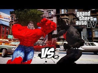 BATMAN BEYOND VS RED HULK - EPIC BATTLE - GTA IV