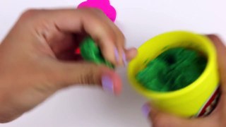 How to make Play Doh Fruit Cake like real food playdough toy video