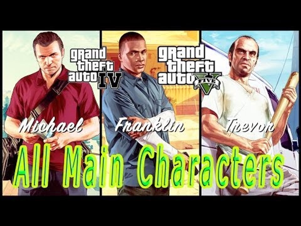 GRAND THEFT AUTO IV: GTA V All Main Characters New Pack