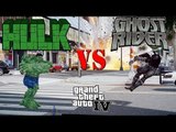 GHOST RIDER VS HULK - EPIC BATTLE - Grand Theft Auto