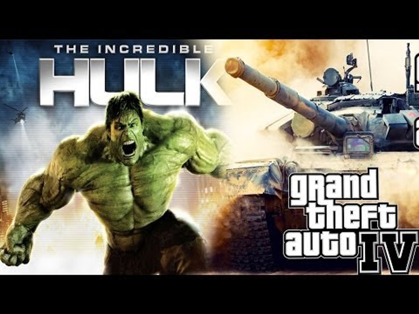 GTA 4:  HULK VS GTA 5 TANK