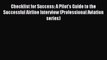 PDF Download Checklist for Success: A Pilot's Guide to the Successful Airline Interview (Professional
