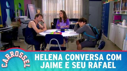 Helena conversa com Jaime e Seu Rafael
