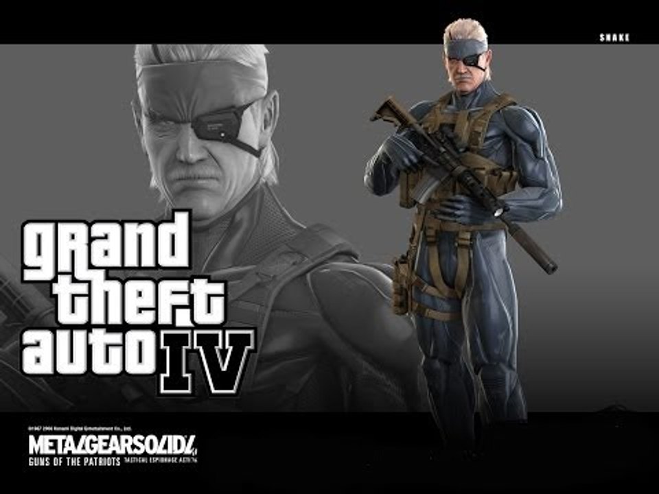 GRAND THEFT AUTO IV: METAL GEAR SOLID 4 OLD SNAKE