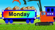 Days of the week song with Choo-Choo train. Trains cartoons for children.