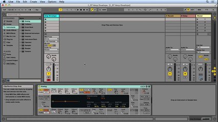 Up and Running with Ableton Analog 010 Using an amp envelope to shape volume