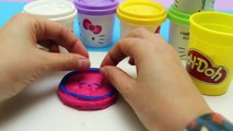 Hello Kitty Dough Pack with Molds and Shapes Play Doh Hello Kitty Figures Peppa Toys Kit P