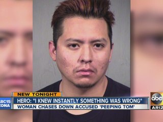 Valley woman chases down accused “Peeping Tom”
