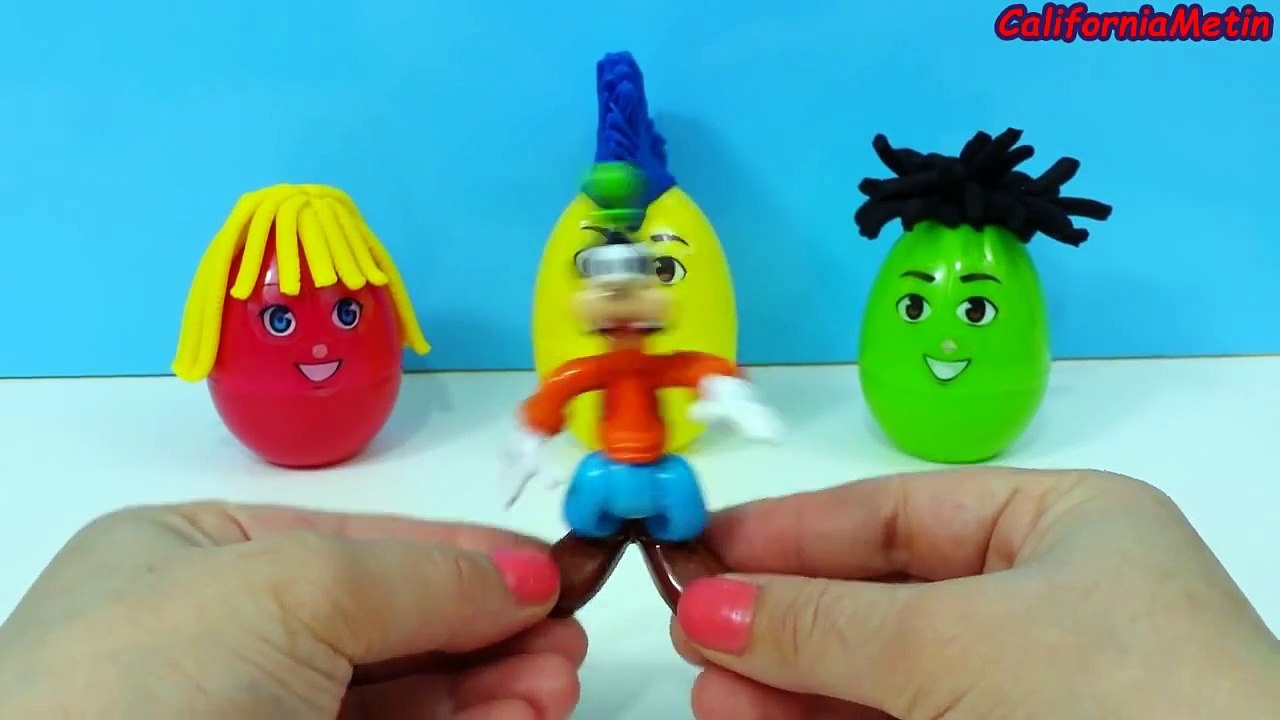 Funny Surprise Eggs Play-Doh Teletubbies Disney Goofy Smurf