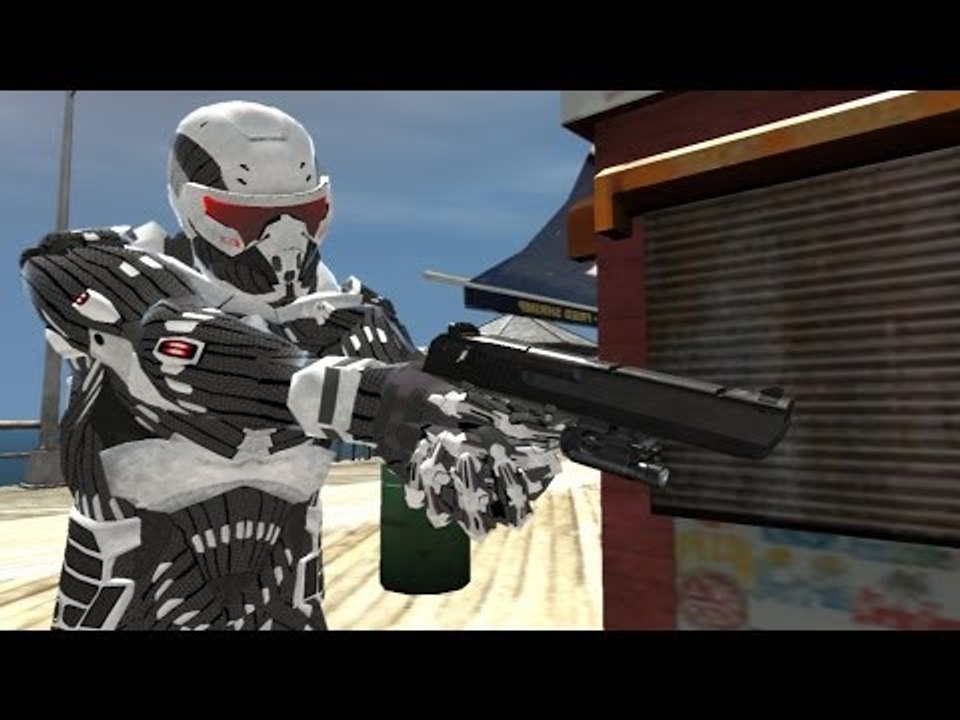 GRAND THEFT AUTO IV: Crysis Nanosuit + MW2 Desert Eagle