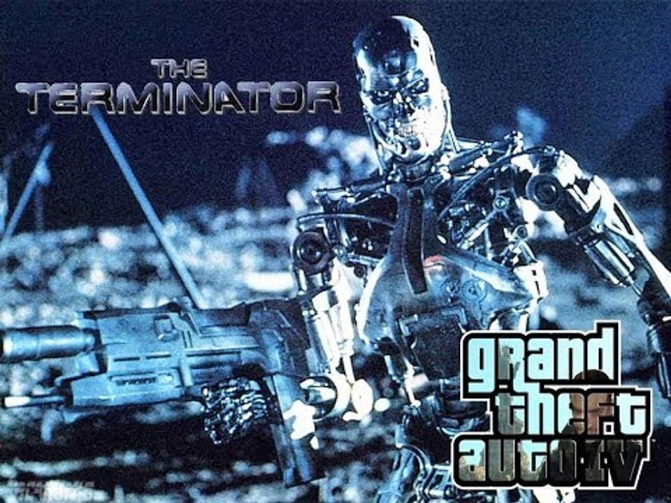 GRAND THEFT AUTO IV: Terminator 2 T800 AND Panzerfaust 3