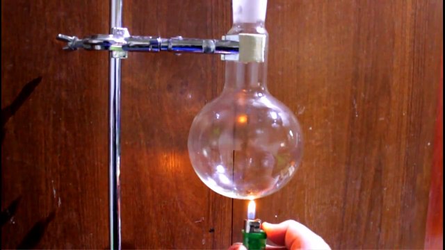 Прикольные химические реакции, дым без огня, получение ( синтез ) хлорида аммония NH4Cl