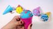 Play-Doh Ice Cream Cone Surprise Eggs Disney Eggs Play Doh Eggs Toy Videos