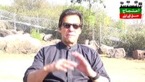 Imran Khan giving message to nation before going to Karachi today!