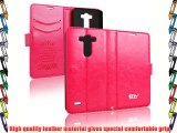 Pdncase Funda de Cuero para LG G3 LG-F400 Wallet case cover Color Rose