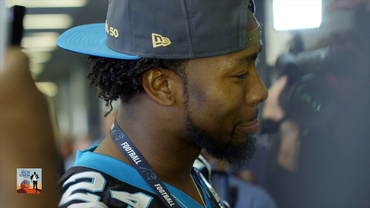 Snoop Dogg Interviews Josh Norman at Super Bowl 50 Media Day