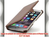 StilGut® UltraSlim V2 Funda con función soporte para el iPhone 6 Plus (5.5) en coñac vintage