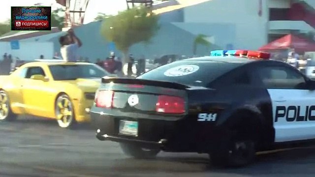 Drift Police car Ford Mustang -#Полицейская машина Ford Mustang зажигает дрифт